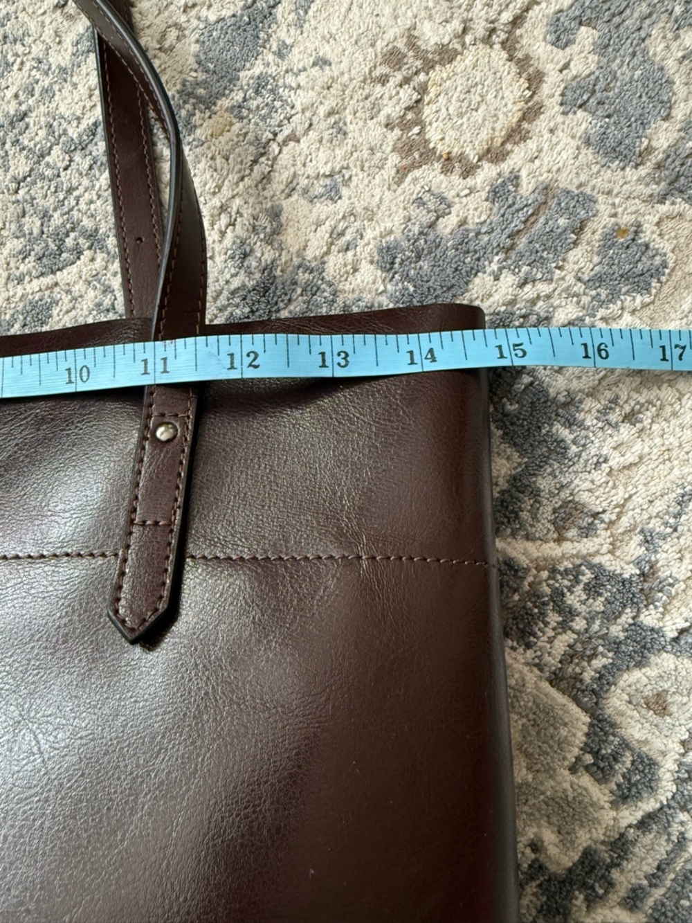 SZONE Leather Tote - Chocolate Brown - Picture 14 of 14